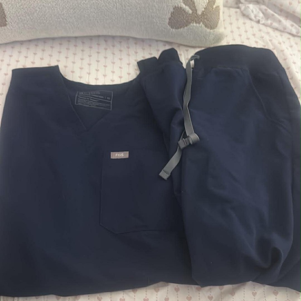 Figs Deep Blue Medical Scrub Set